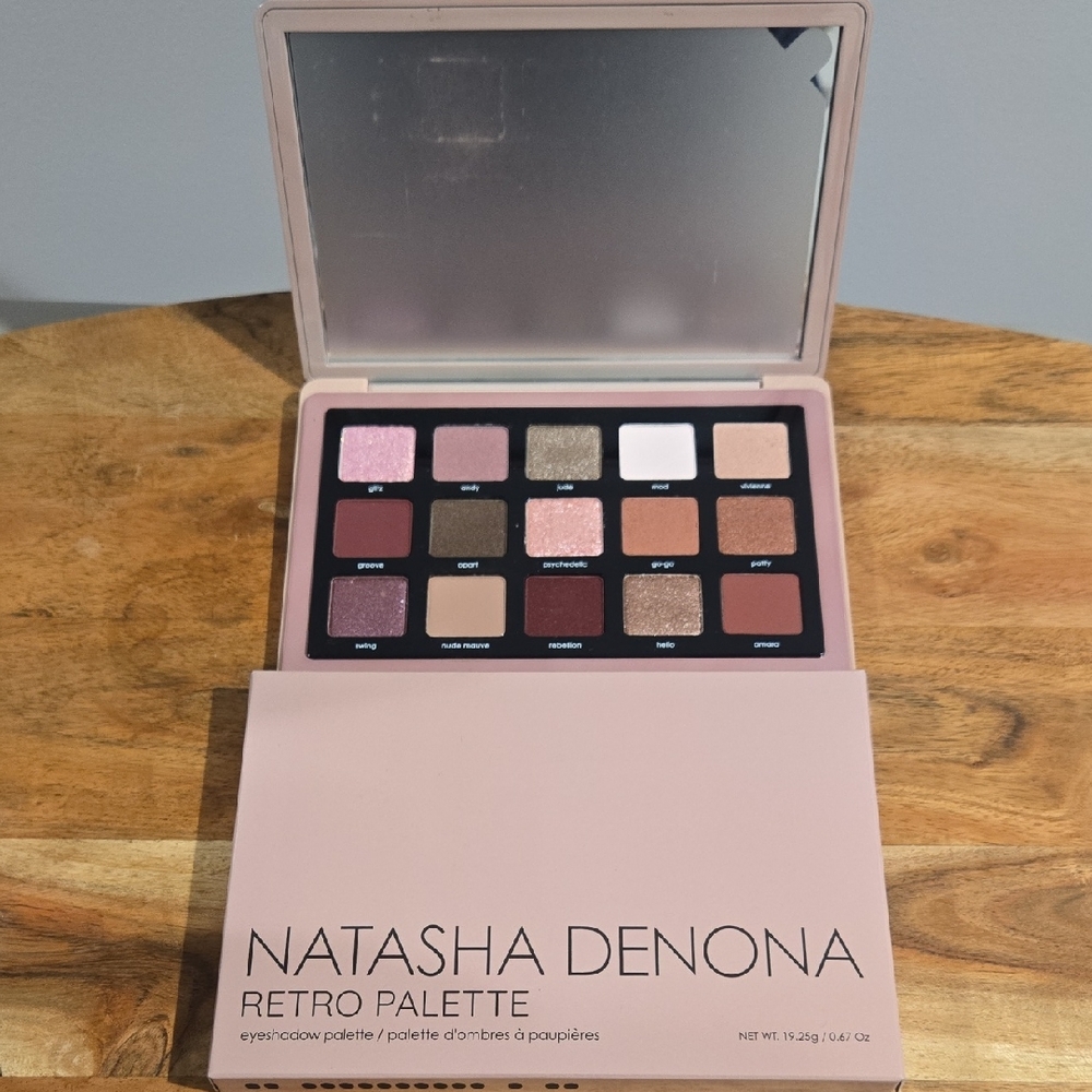 Natasha Denona Retro Palette with Pink and Brown Hues NEW